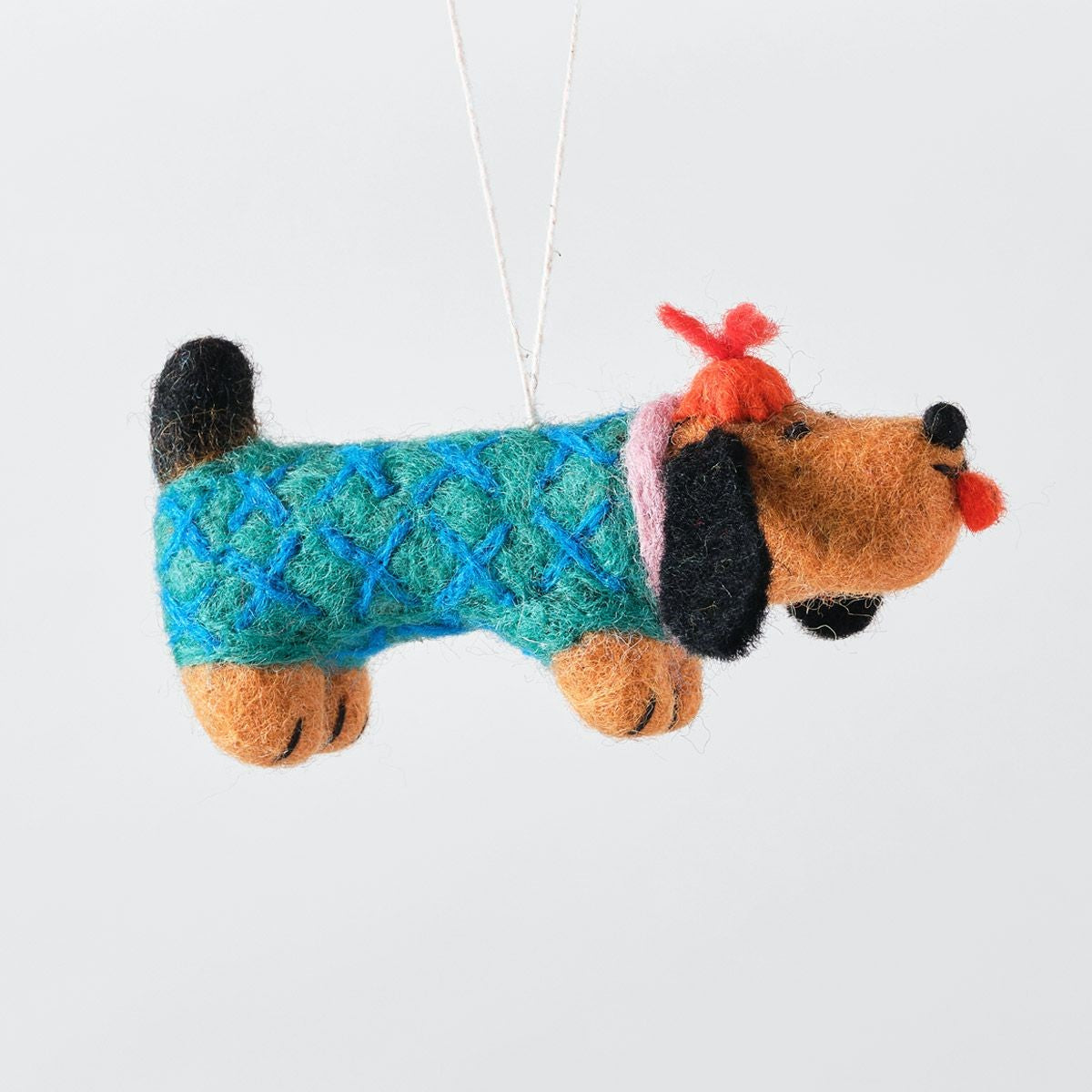 Wiener Sausage Dog - Wrap Felt Decoration