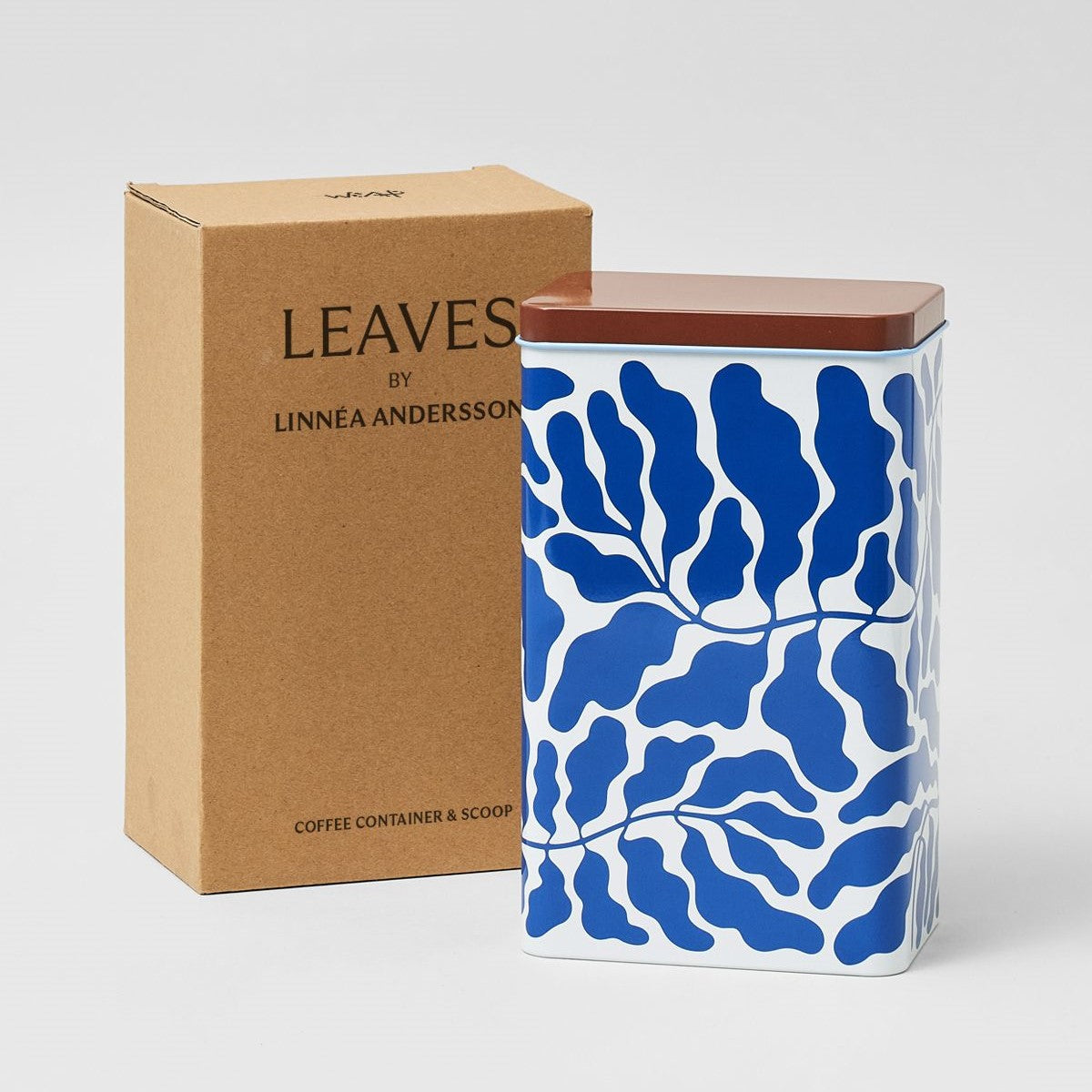 Coffee Tin & Scoop - Leaves